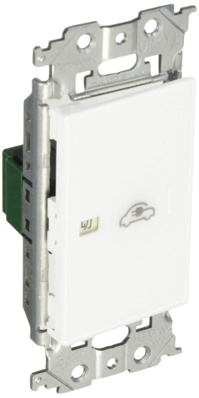 パナソニック EV・PHEV充電用電源スイッチ 埋込「入」「切」表示スイッチセット(両切・20A) マットホワ..