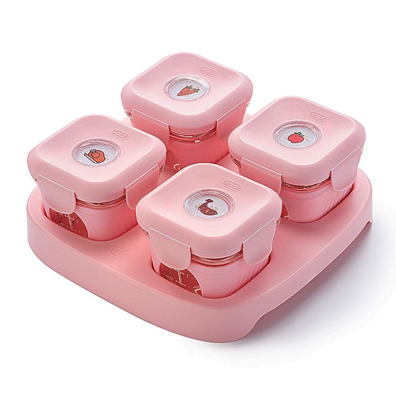 Subdivide Pack - Kalar ベビーフード 離乳食ケース 保存容器 グラス 離乳食 離乳食保存 赤ちゃん用 子供用 ベビー用品 保存ケース フタ付き