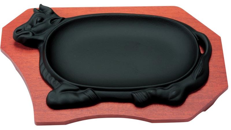 池永鉄工(Ikenaga Iron Works) ステーキ皿 牛型 日本製