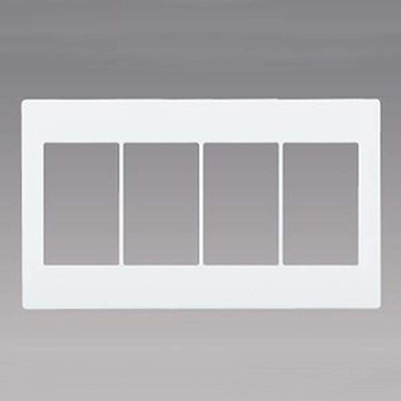 パナソニック スイッチプレート 4連用 マットホワイト WTA7104WK