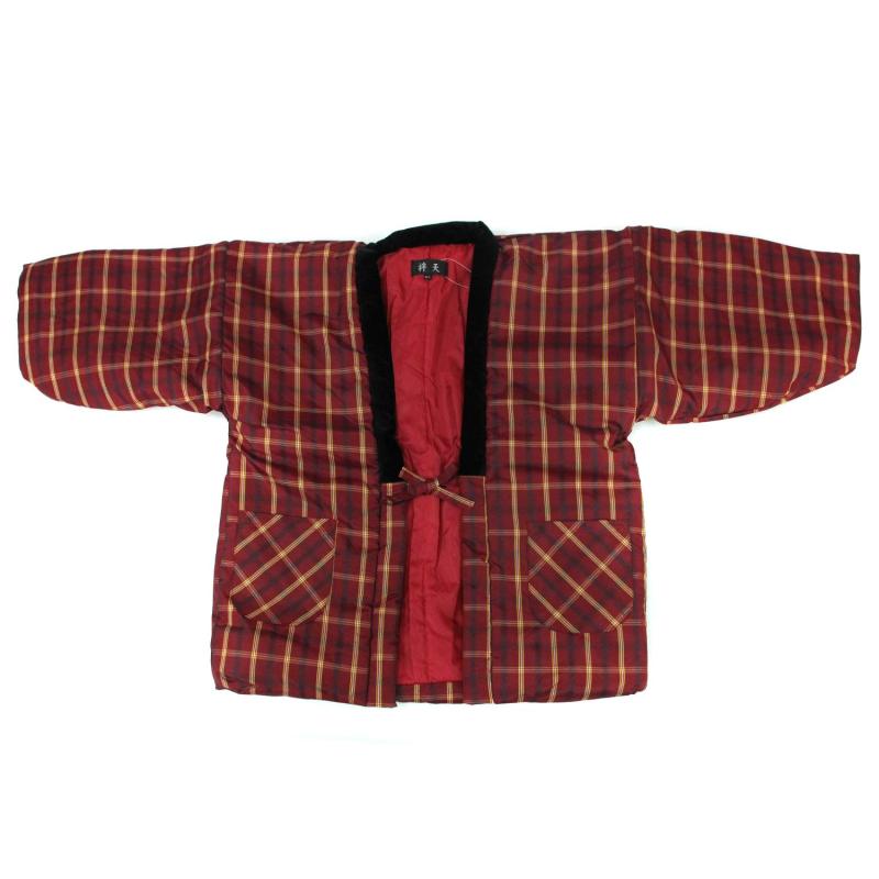 とせん 半纏 袢纏 ハンテン 和柄 着物柄 あったかい半天でぬくぬく 女物 半天 レディース 女性用 LLサイズ はんてん 節電 ウォームビズ 保温 エコ 暖房費節約 どてら ちゃんちゃんこ 敬老