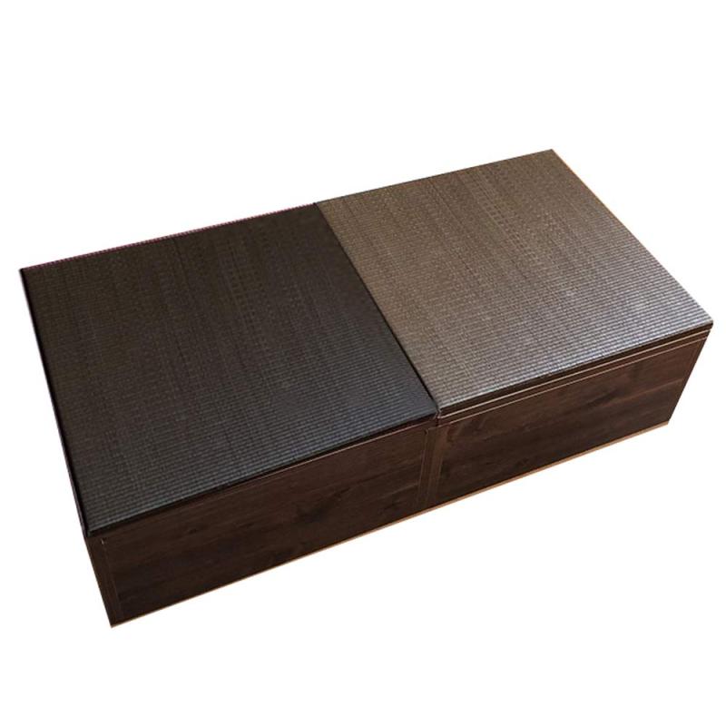 アルファタカバ 畳ユニット 収納 ボックス(高さ40cmハイタイプブラウン)60cm×120cm ブラック ブラウン 0.5 畳
