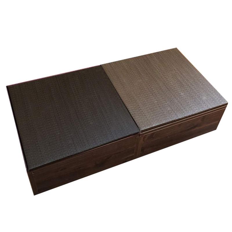 アルファタカバ 畳ユニット 収納 ボックス(高さ30cmロータイプ)60cm×120cm ブラック・ブラウン
