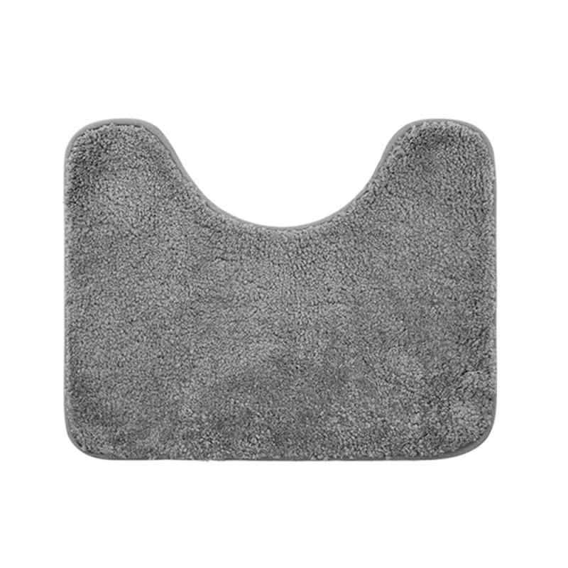 YFFSFDC トイレマット u型 バスマット 50×40cm 無地 おしゃれ 北欧 カーペット 吸...