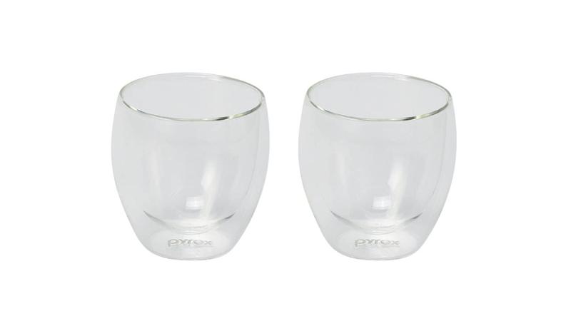 PYREX パイレックス グラス ビール グラス タンブラー ダブルウォール 耐熱ガラス 真空 断熱 保冷