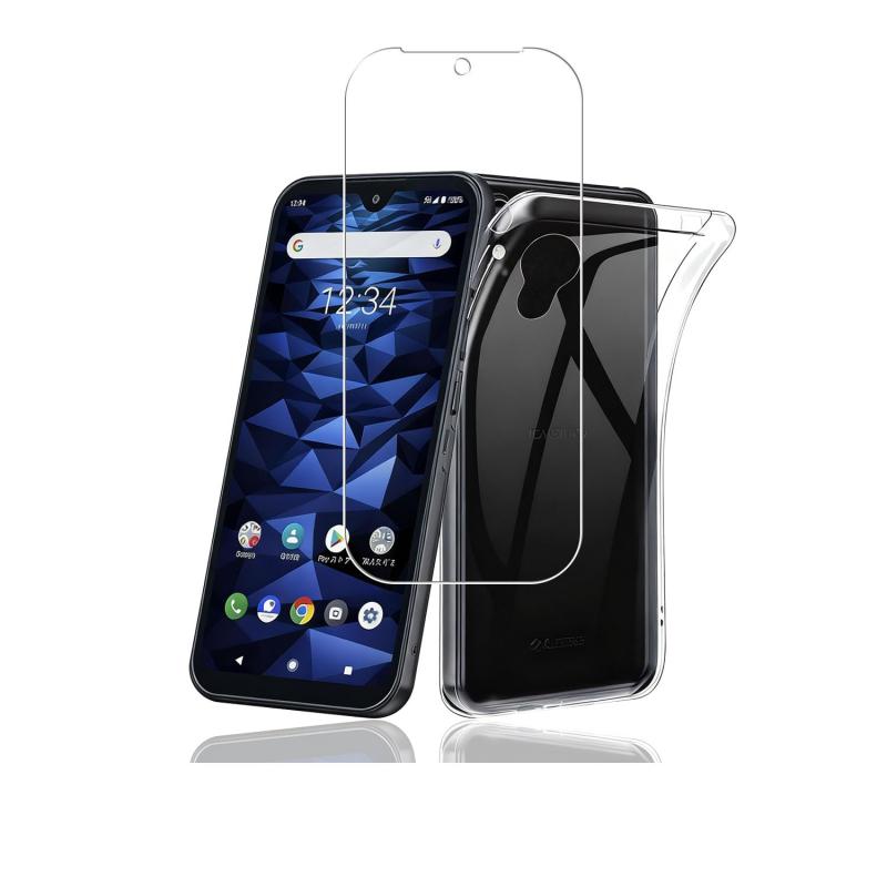 Rakuten - Digno bx2 専用ガラスフィルム + TPU digno bx2 ケース セット | 日本旭硝子製強化ガラス（a101kc 対応） 硬度 9H 指紋防止・気泡ゼロ 自動吸着貼りやすい | TPU digno sx2 ケース 完全透明 耐衝撃・耐磨耗