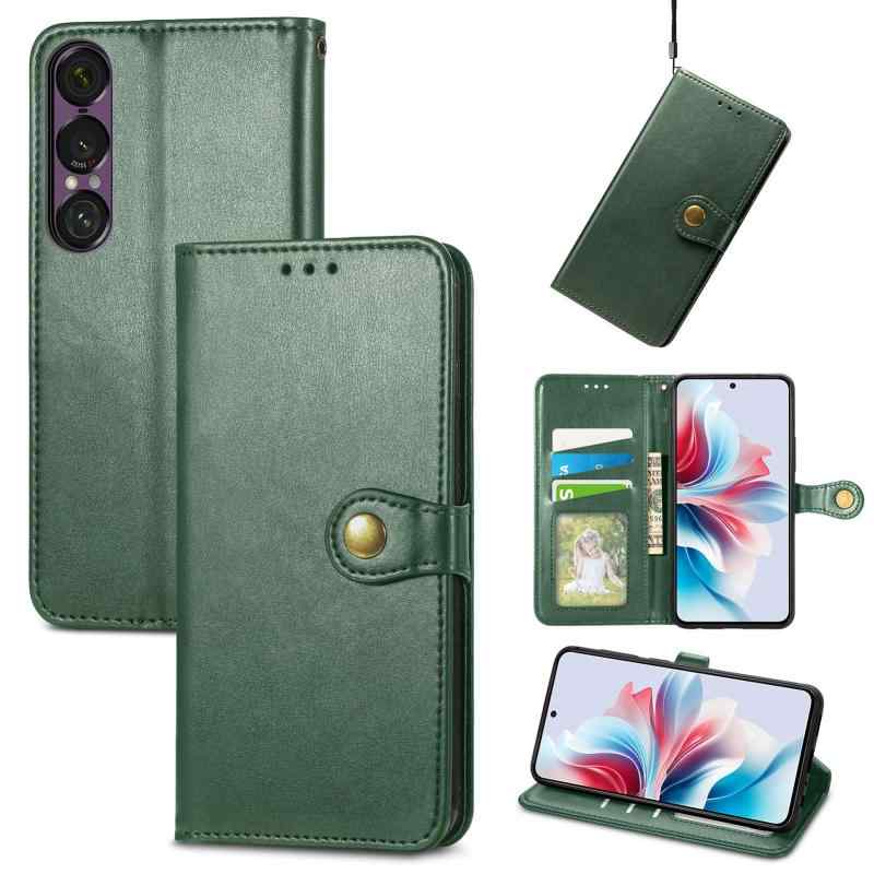 Rakuten - for Xperia 1 VII SO-51F ケース 手帳型 ビジネスフリップノートレザーケースシンプルなレトロなファッション携帯電話ケース防水と汚れた携帯電話ケース多機能財布収納付きスタンド携帯電話シ