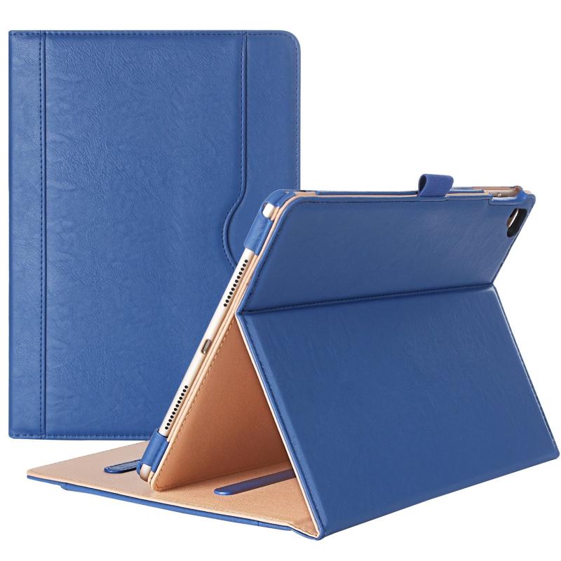 ProCase iPad Pro 9.7" ケース レザーカバー スタンド 折畳み保護ケース 多視野角 ドキュメントカードポケット 適用機種：iPad Pro 9.7" 2016 (A1673 A1674 A1675)