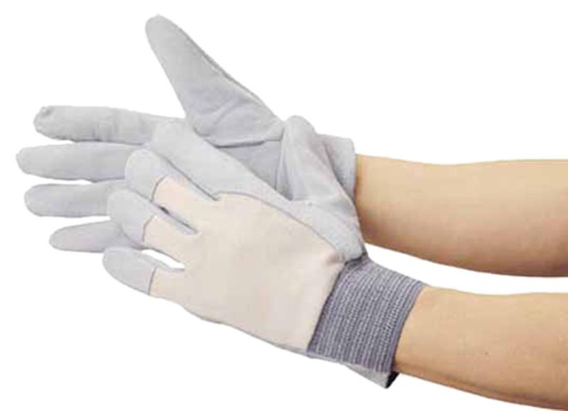 TRUSCO(トラスコ) 袖口ゴムタック式革手袋 フリーサイズ JK-126