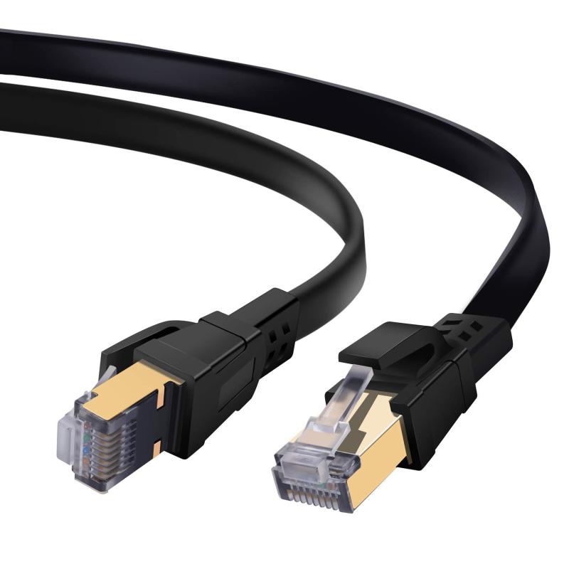 CAT8 LANケーブル カテゴリー8 40Gbps 2000MHz 超高速インターネットケーブル RJ45 鍍金コネクタ イーサネットケーブル モデム ルータ PS3 PS4 Xbox等に対応 PROND