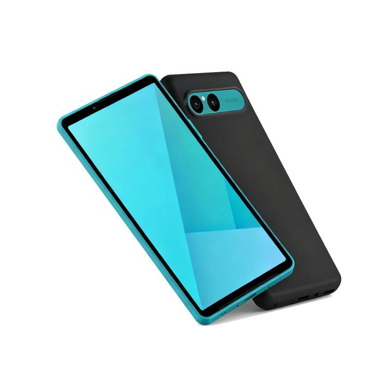 樂天商城 - 対応 xperia 10 vii ケース - 耐衝撃 滑り止め (SO-52F SOG16 A502SO XQ-FE44対応) マット ブラックソフト TPU シリコンスマホ エクスペリア 10 vii カバー