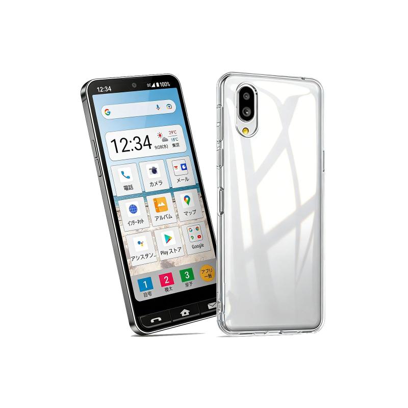 乐天商城 - 対応 シンプルスマホ6 ケース A201SH カバー 薄型 ドイツバイエル製TPU素材シンプルスマホ6 カバー HD全透明 極薄 軽薄型 黄ばみにくい 指紋防止 すり傷防止
