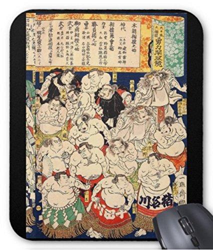 二代目 歌川国輝『 大日本大相撲勇力関取鏡 』のマウスパッド：フォトパッド（浮世絵シリーズ） (F（ ...