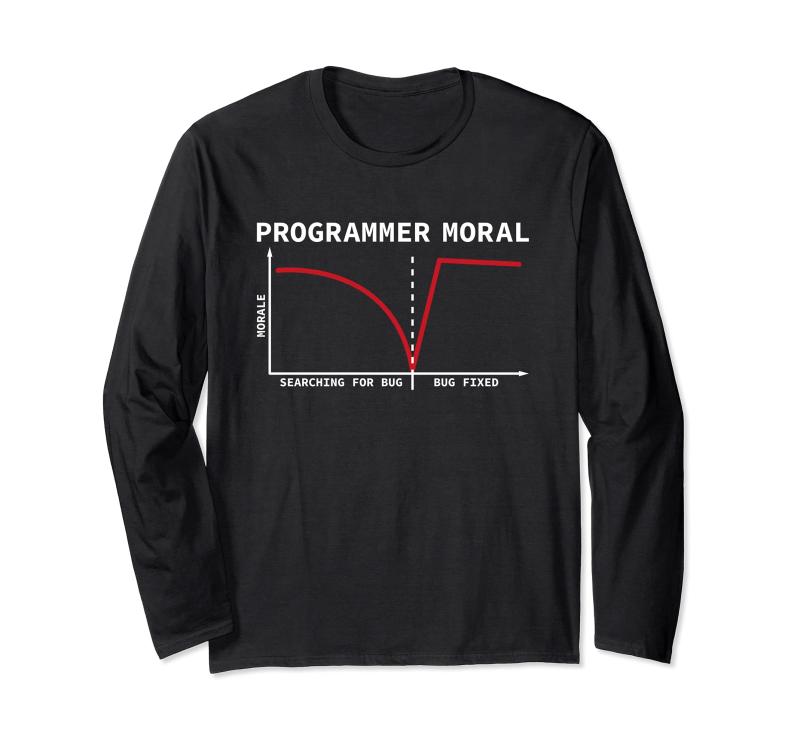 プログラマー モラール コンピュータ科学者 コーディング 長袖Tシャツ