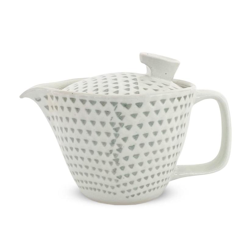 J-kitchens ポット 茶こし付き 240ml 1人用 ～ 2人用 波佐見焼 日本製 粉引 カンナ グリーン/173728