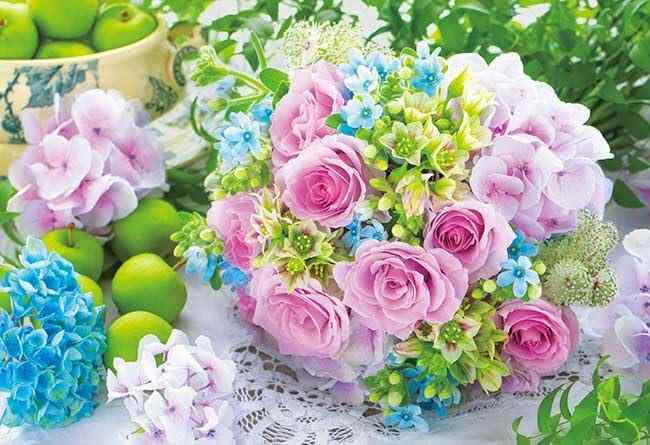 アップルワン(APPLEONE) 300-367 ときめきフレッシュブーケ 300ピース ジグソーパズル 日本製 38×26cm