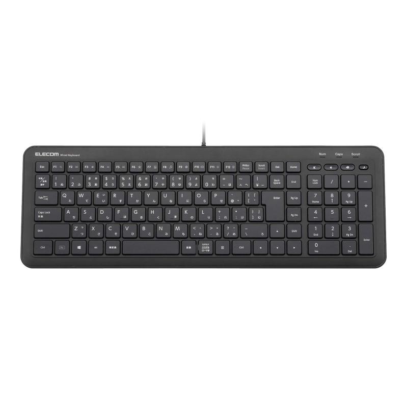 エレコム 有線ミニキーボード メンブレン式