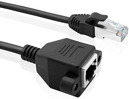 乐天商城 - Access 【 60cm パネルマウントタイプ 】ネジ2本付 LAN 延長ケーブル RJ45 CAT6 LAN延長コネクタ HUACAM HCT13 LANケーブル用中継コネクタ LANケーブル用 中継コネクタ イーサネットネットワーク延長ケー
