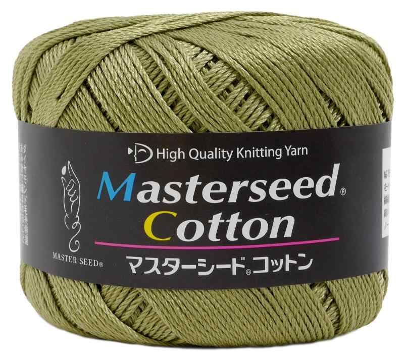 ダイヤ毛糸 マスターシードコットン 毛糸 合太 Col.146 グリーン 系 30g 約106m MS