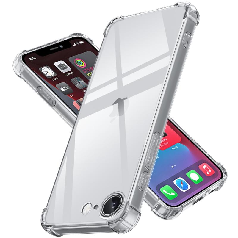 PNEWQNE iPhone 17e/16e 用ケース グラデーション クリア 全面保護カバー 耐衝撃 衝撃吸収 tpu 耐震 ソフト軽量 薄型 アイフォン17e/16e 用ケース 落下防止 米軍MIL規格 透明 耐傷性 黄変防止 指紋防止