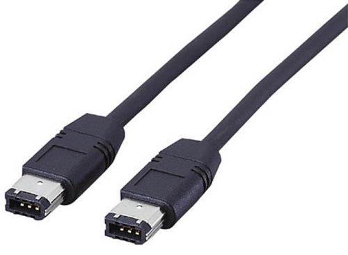 乐天商城 - 【2001年モデル】ELECOM IEEE1394[6pin-6pin]ケーブル 1.0m ブラック IE-661BK