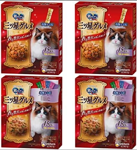 銀のスプーン 三ツ星グルメ 15歳頃から 腎臓の健康維持用 お魚レシピ240g お魚レシピ4種のアソート200g 2種セット (2種 各2箱)