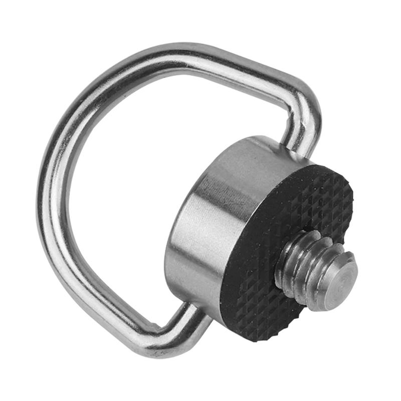 フラットヘッドDシャフトDリング 1/4インチネジ カメラ三脚 デジタル一眼レフカメラ 三脚 QRプレート 望遠鏡ボールヘッドレンズカラー