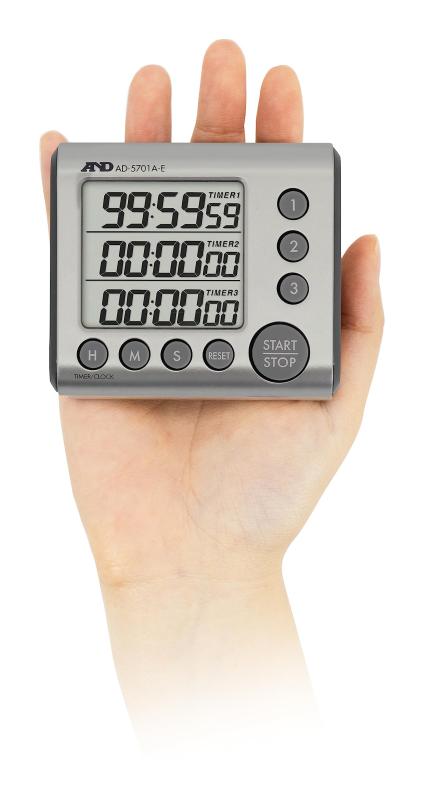 A&amp;D 3チャンネル100時間タイマー AD-5701A-E トリプル 時間管理 3