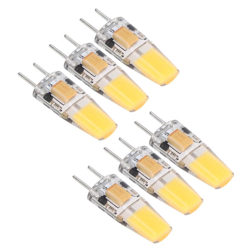 GY6.35 電球 省エネ COB電球 5W AC DC12V 360度発光角度 放熱性能が良い 500LM 色温度ウォームホワイト2700K-3000K リビングルーム 寝室 玄関 キッチン バスルーム用