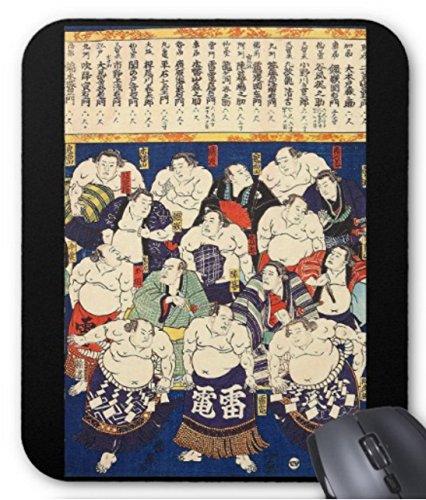 二代目 歌川国輝『 大日本大相撲勇力関取鏡 』のマウスパッド：フォトパッド（浮世絵シリーズ）