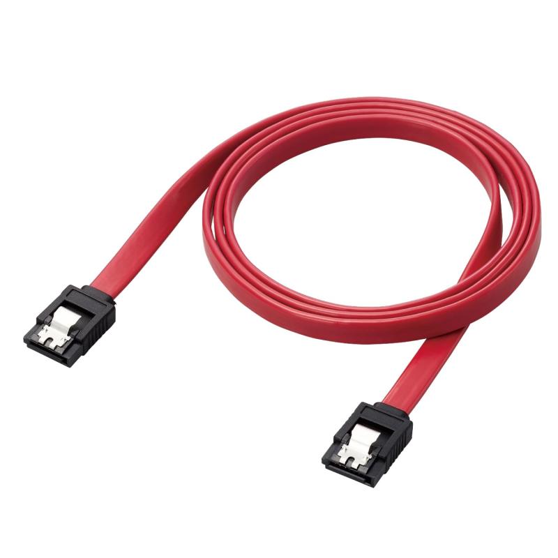 エレコム SATA ケーブル (ストレート-ストレート型) 1m 6Gbps対応 狭い隙間での配線に適したフラットケ..