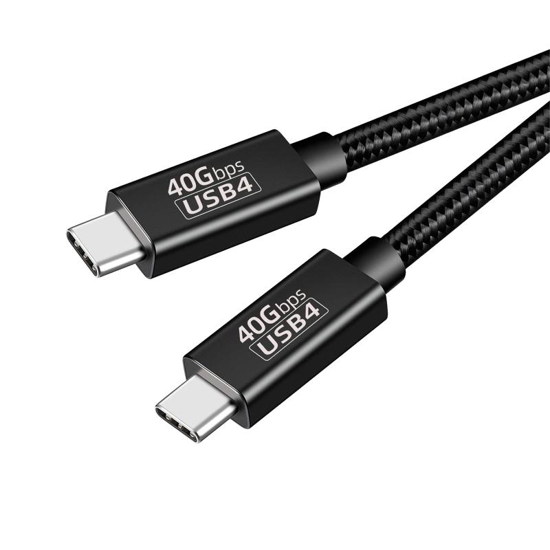 Thunderbolt 4 ケーブル USB4対応 Popolier [ 240W出力 / 40Gbps高速データ転送 / 8K・4K / U SB 3.2/3.1/3.0/2.0 ] サンダーボルト 4ケーブル US B4とThunderbolt 3と