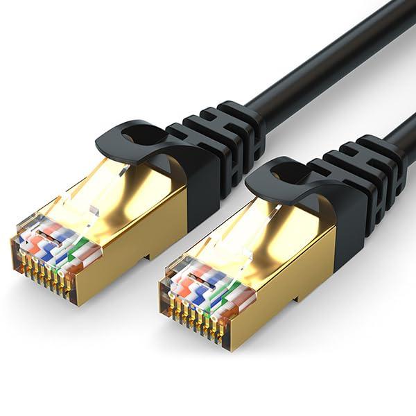 Rakuten - LANケーブル Cat7 2m 3m 7m 10m Cat7規格 爪折れ防止 有線LAN 10Gbps/600Mbz ゴールドメッキ 金メッキシェル パソコン ストレート 薄型 switch PS4 PS5 サーバー インターネット ランケーブル