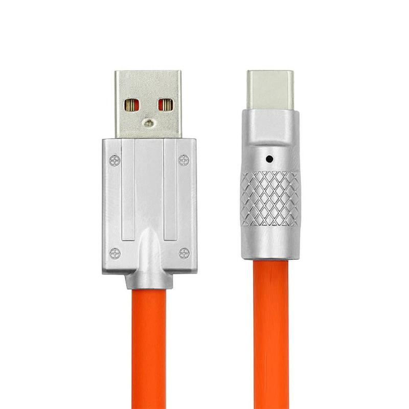 GRATIQUE MIEIのNFHK USB-C液体のシリコーンの超柔らかい120W力USB2.0データケーブルはラップトップのタブレットの電話のための速い充満をする。｜アングル2