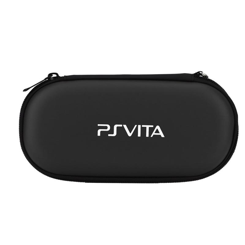 Fosa 保護ハードキャリングケースカバーポータブルトラベルオーガナイザーバッグ Sony PS Vitaに対応 耐衝撃プレイステーションVitaトラベルポーチ(ブラック)