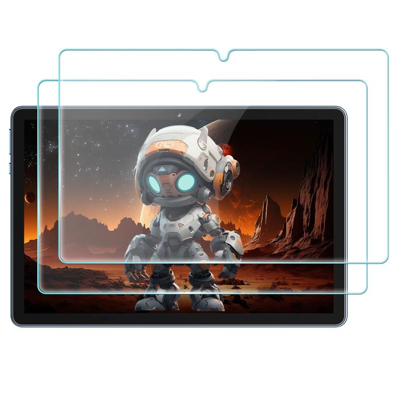 Naktoce タブレット 保護フィルム 高硬度(9H) 衝撃吸収 飛散防止 高透過率 高感度タッチ 貼付簡単