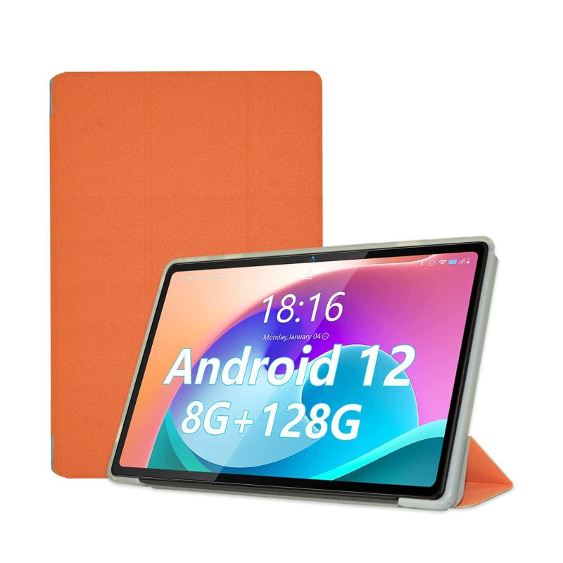 Rakuten - KONXISA タブレット ケース カバー 軽くて薄い TPU+PU素材 保護カバー ブラケット機能 耐汚れ 耐傷 耐衝撃 全面保護 タブレットスリーブ