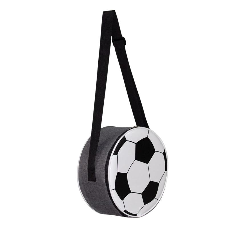 Rakuten - (APOSITV)保冷バッグ 小さめ 子供 サッカーボール型 斜めがけバッグ 保冷用 クーラーバッグ 小型 折り畳み