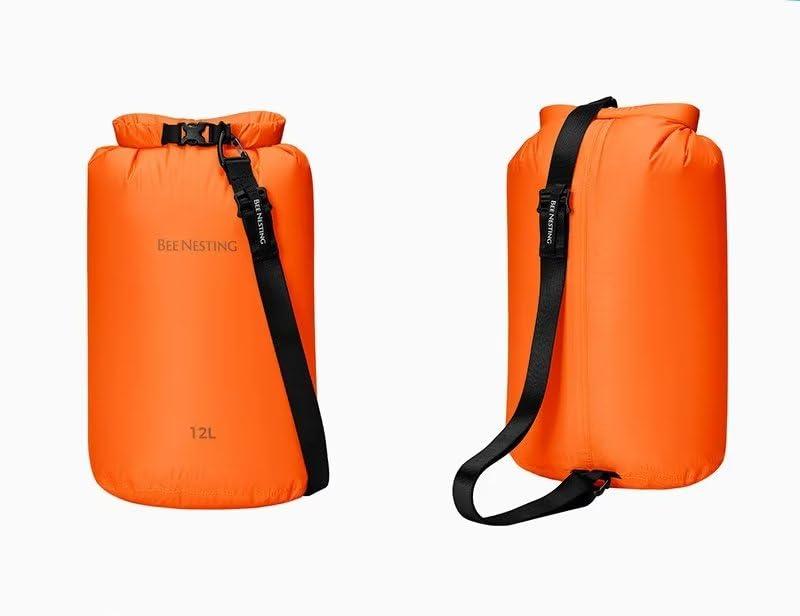 BeeNestingバックパッキング用超軽量ドライバッグセット、キャンプ、ハイキング、オートバイ用の防水ドライバック、3パックの軽量スタッフサックセット… 2