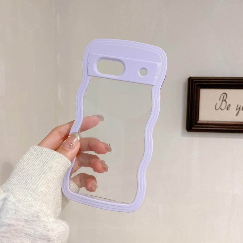 樂天商城 - ケース 韓国クリア いPhone 16e TPU 可愛い 波状フレーム うねうね