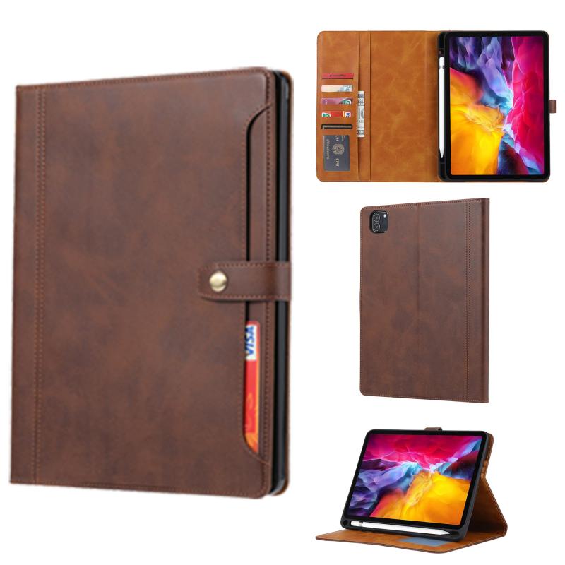 For 2024発売iPad Air 11インチケース手帳型ipad Air第6世代高級PUレザー製 Apple Pencil 収納可能スタンド機能カード収納 紙幣収納マグネット式タブレットPC ケース【MYH】アイパッド エア11 2024薄型 耐