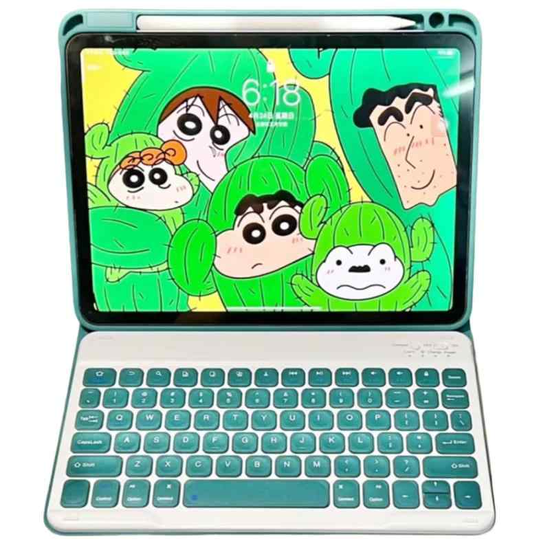 軽量 iPad ケース キーボード付き iPad キーボード カバー Pencil 収納 分離式 iPad キーボード付き ケース 薄型 人気 お洒落 可愛い