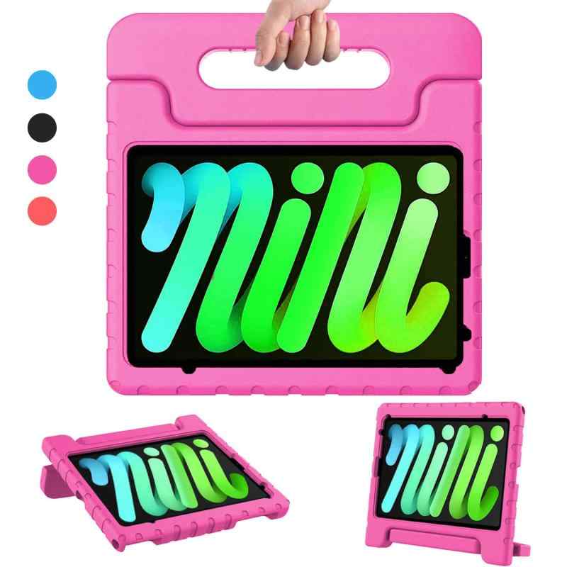 iPad mini7 ケース (A17 Pro、2024) iPad mini 第7 6世代 キッズケース (8.3インチ、2024/2021) アイパッド カバー 子供 保護ケース ハンドル付き 超軽量 耐衝撃 スタンド機能