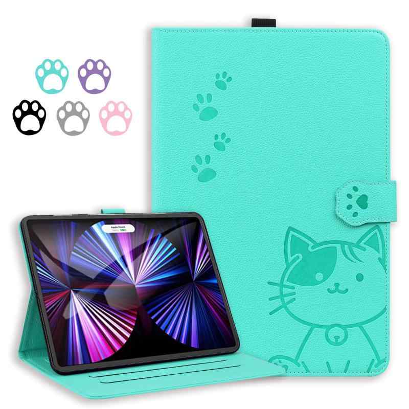 YIMESA iPad Pro 11 ケース 2022/2021/2020/2018 保護カバー 11インチ 手触り快適 新鮮でかわいい猫プリント 防塵傷つきにくい 着脱簡単 スタンド機能付き 完全保護耐衝撃設計 11.0インチ互換