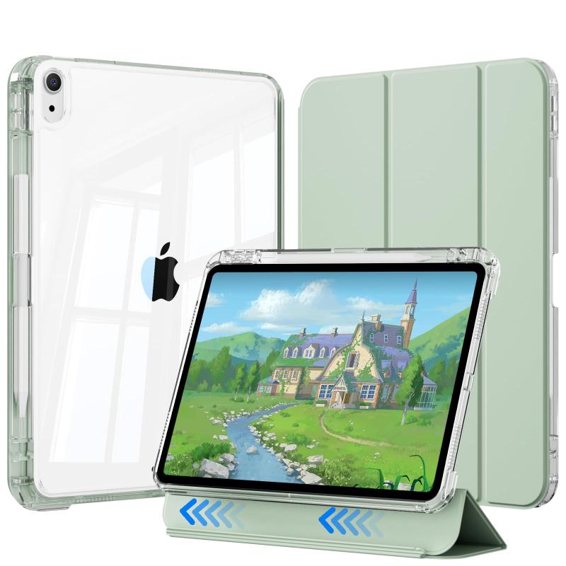 KTGGHG iPad 11世代/10世代ケース iPad（A16）11インチ 2025/10.9インチ 2022通用 横置＆縦置 透明ハードケース lc-90033