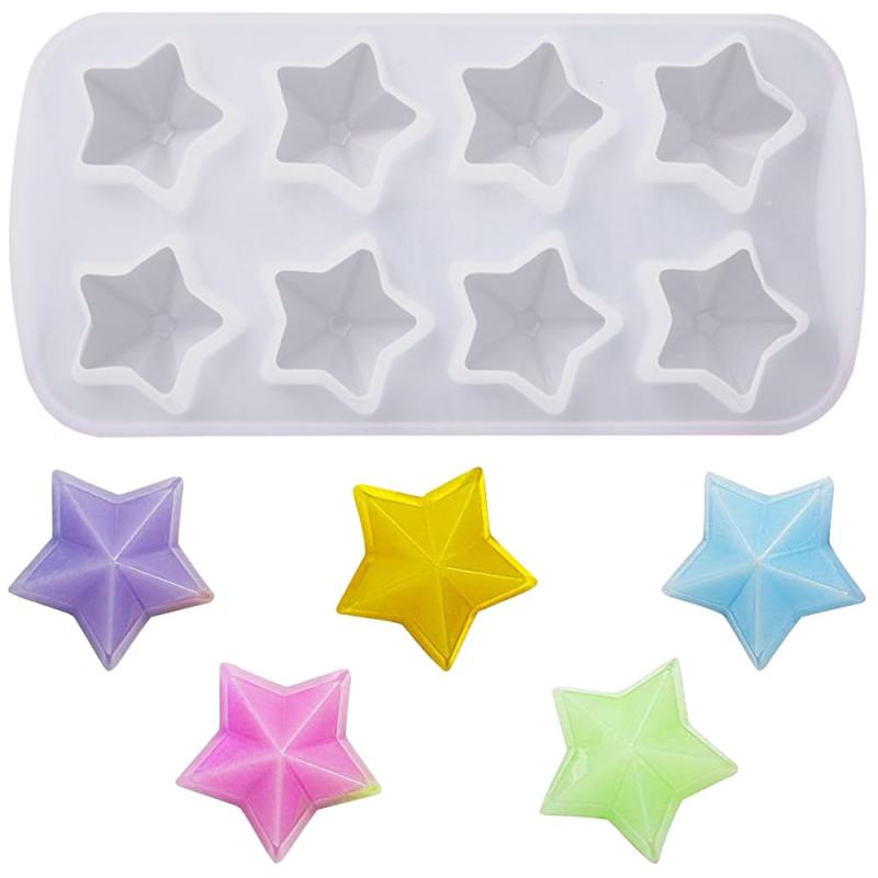 シリコンモールド レジン シリコン モールド 星形 1個セット UV レジン ハンドメイド シリコンモールド..