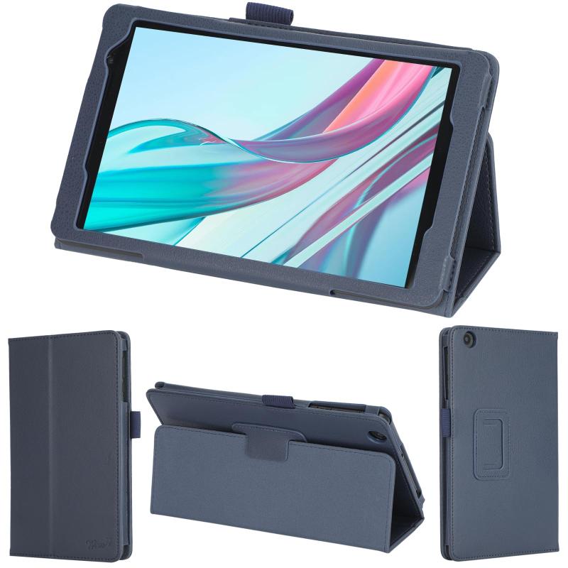 wisers aiwa tab AB8 JA3-TBA0802 専用タブレットケース 8.0インチ 対応 (タッチペン/保護フィルム 付き/スタンドタイプ) タブレットカバー 2023 新型