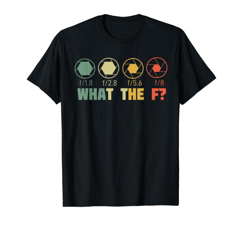 Rakuten - 何のF？写真面白い写真家のカメラの絞り Tシャツ