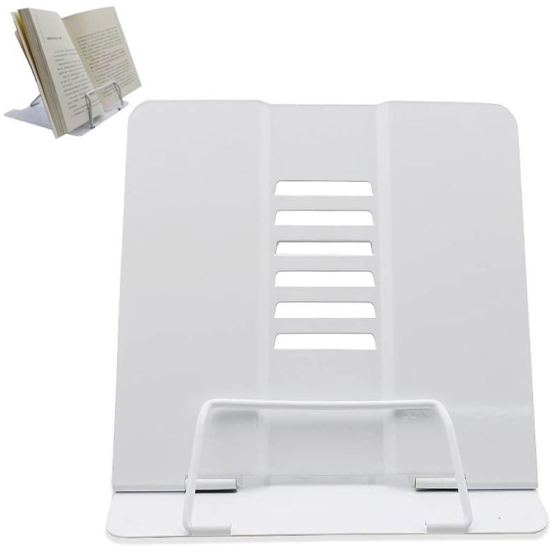 ブックスタンド 卓上 折り畳み ブックスタンド 1個セット 姿勢改善 6段階調整 多機能ホルダー ブックエンド 書見台 本立て 卓上 収納 おしゃれ 本棚 文房具 事務用品 家庭用 学校用 オフィスセット内容：折りたたみブックスタンド1個セット カラー：ホワイト 素材：金属 サイズ：200*188*150 mm卓上折りたたみ式ブックスタンドは、6段階の角度設定が可能で、最適な読書ポジションを簡単に見つけることができます。調節可能なデザインは目を保護し、首や肩、腰への負担を軽減します。安定した三角形の構造で、お子様にも安心してお使いいただけます。耐久性のある素材で作られた卓上折りたたみ式ブックスタンドは、読書中に本や雑誌、タブレットが滑ったりしないように、頑丈なベースを提供します。軽量でコンパクトなデザインのこのスタンドは、学校、職場、自宅でのリラックスタイムなど、どこにでも持っていくことができます。収納しやすい、このブックスタンドは、使わないときは、コンパクトに折りたためるので、引き出しや狭いスペースに簡単に収納できます。棚や机のスペースが限られている人に最適です。卓上折りたたみ式ブックスタンドは、勉強しながら、料理しながら、またはリラックスしながら読書をする人に最適です。さらに、卓上折りたたみ式ブックスタンドは汎用性が高く、教科書、料理本、雑誌、楽譜など、さまざまな読書材料に使用することができます。