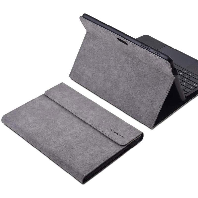 xisiciao For Surface Go 2/3/4 保護 ケース サーフェス ゴー用10.5-インチ/ゴー 10-インチ スタイラス ホルダー付き 多角 ポリエステル スリム 軽量 カバー 互換性 タイプ カバー キーボード付き